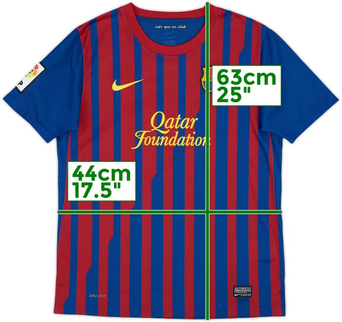 2011-12 Barcelona Home Shirt - 8/10 - (L.Boys)