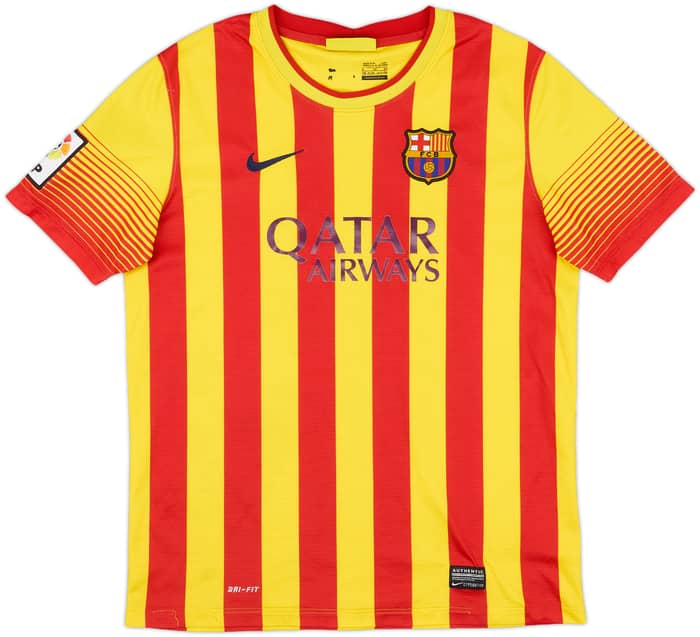 2013-15 Barcelona Away Shirt - 7/10 - (XL.Boys)