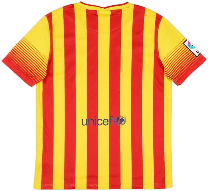 2013-15 Barcelona Away Shirt - 7/10 - (XL.Boys)