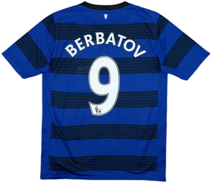 2011-13 Manchester United Away Shirt Berbatov #9 - 7/10 - (XL.Boys)