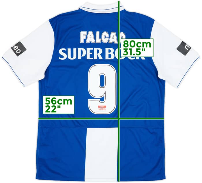 2009-10 Porto Home Shirt Falcao #9 - 6/10 - (L)