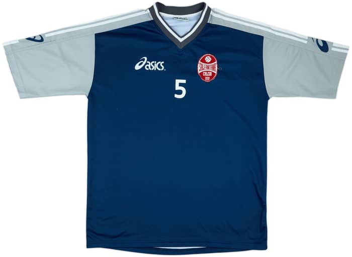 2008-09 Salernitana Asics Player Issue Training Shirt #5 - 8/10 - (XL)