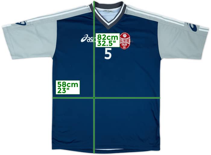 2008-09 Salernitana Asics Player Issue Training Shirt #5 - 8/10 - (XL)