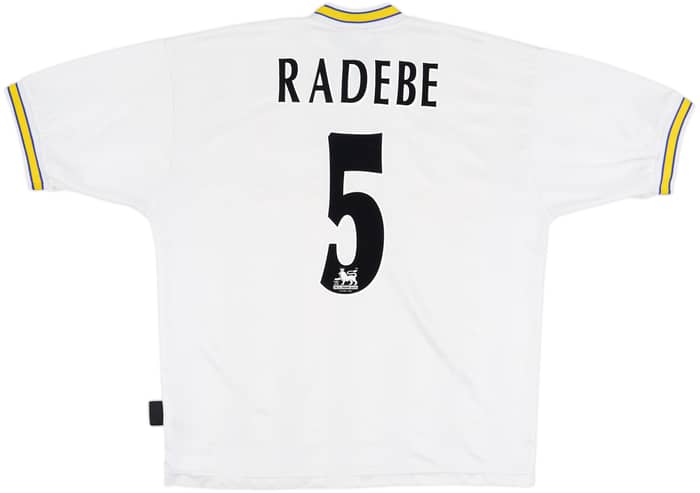 1996-98 Leeds United Home Shirt Radebe #5 - 6/10 - (L)