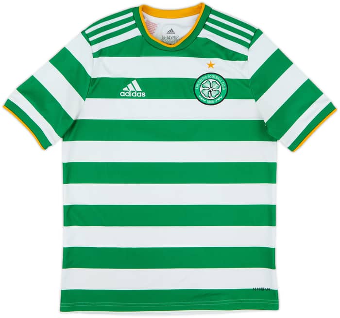 2020-21 Celtic Home Shirt - 8/10 - (L.Boys)