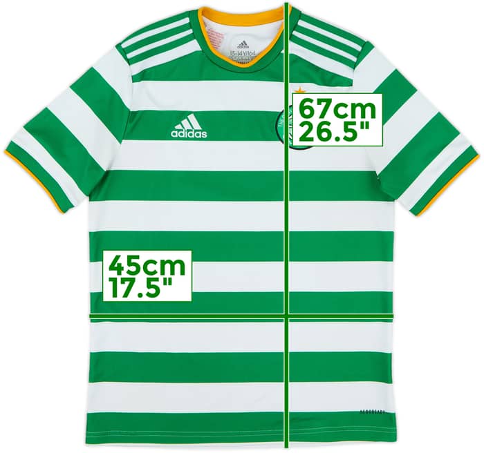 2020-21 Celtic Home Shirt - 8/10 - (L.Boys)