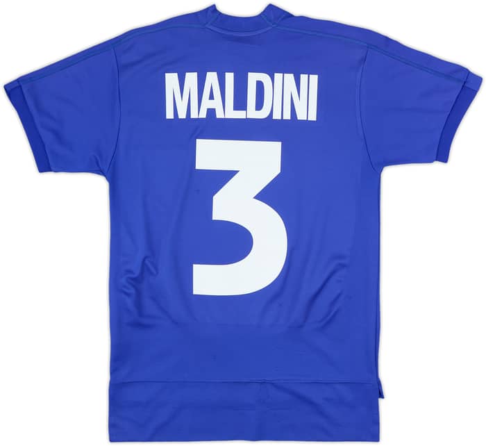 1998-99 Italy Home Shirt Maldini #3 - 8/10 - (XL.Boys)