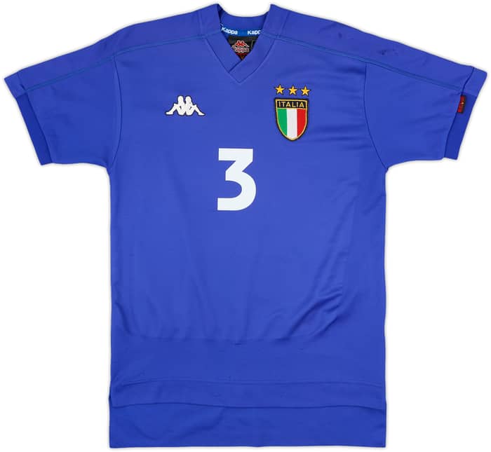 1998-99 Italy Home Shirt Maldini #3 - 8/10 - (XL.Boys)