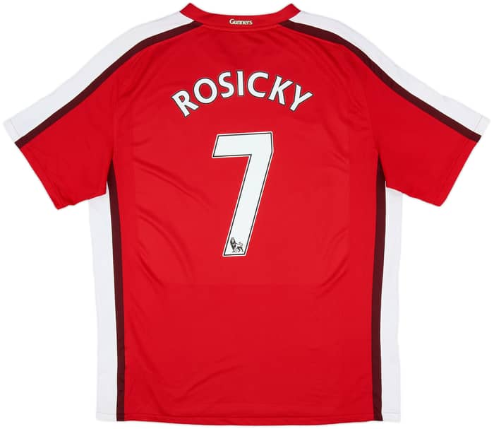 2008-10 Arsenal Home Shirt Rosicky #7 - 9/10 - (L)