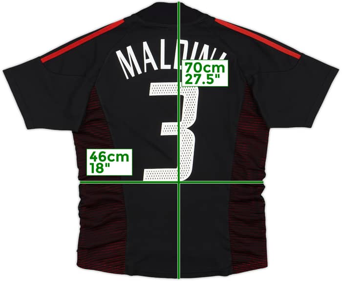 2002-03 AC Milan Third Shirt Maldini #3 - 8/10 - (S)