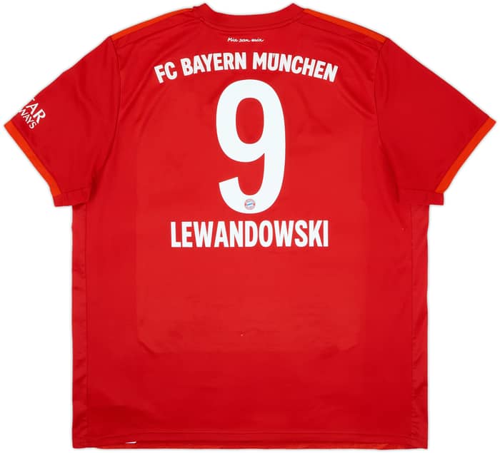 2019-20 Bayern Munich Home Shirt Lewandowski #9 - 6/10 - (XXL)