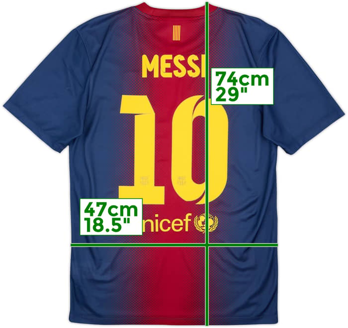 2012-13 Barcelona Basic Home Shirt Messi #10 - 5/10 - (S)