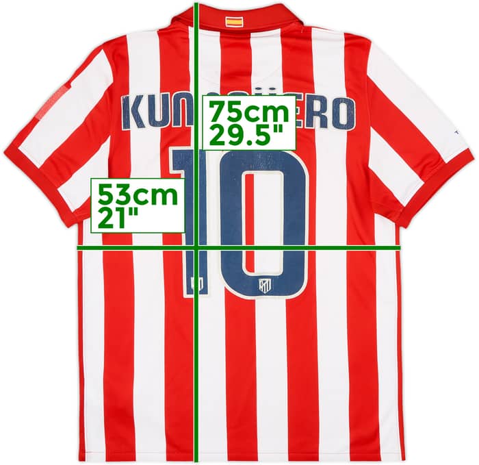 Camiseta de local del Atletico Madrid 2009-10 Kun Aguero #10 - 4/10 - (M)