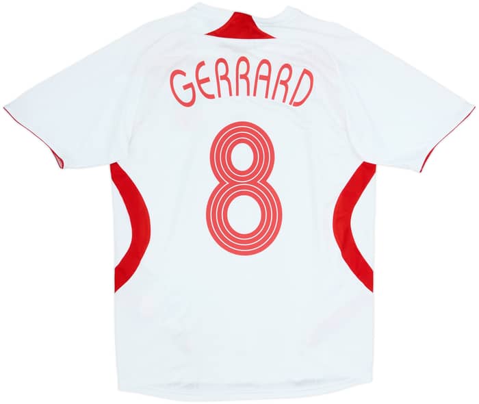 2007-08 Liverpool Camiseta Visitante Gerrard #8 - 7/10 - (XL.Boys)