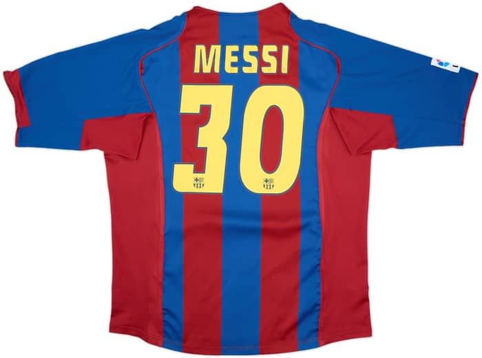 2004-05 Barcelona Home Shirt Messi #30 - 10/10 - (XL)