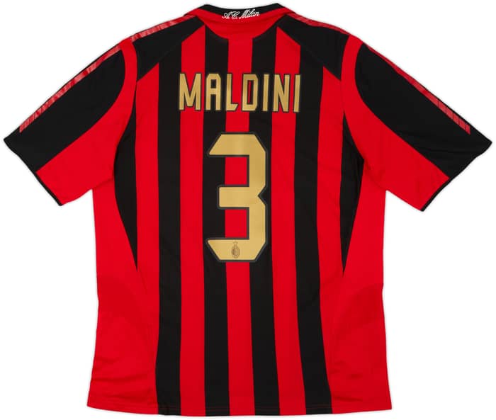 2005-06 AC Milan Home Shirt Maldini #3 - 6/10 - (L)