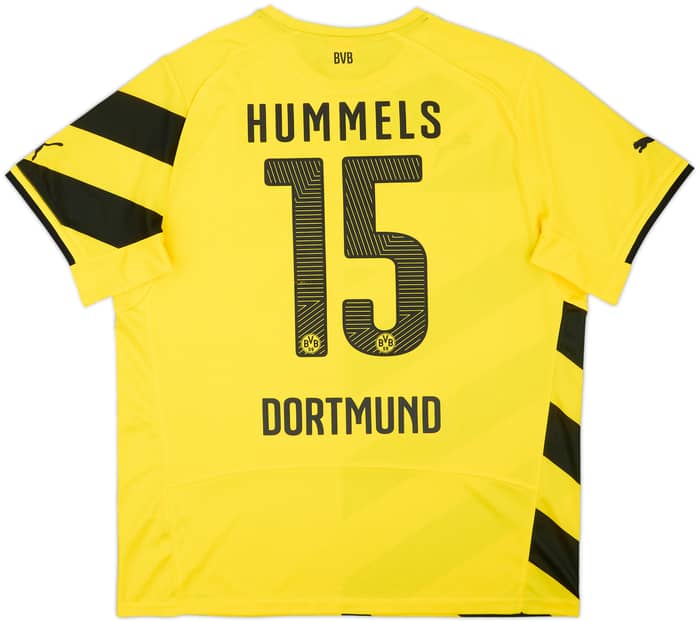 2014-15 Borussia Dortmund 'Signed' Home Shirt Hummels #15 - 8/10 - (XL)