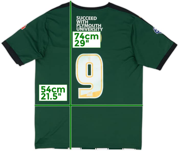 2015-16 Plymouth Argyle Home Shirt Reid #9 - 6/10 - (L)