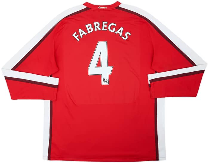 2008-10 Arsenal Home L/S Shirt Fabregas #4 - 6/10 - (XXL)