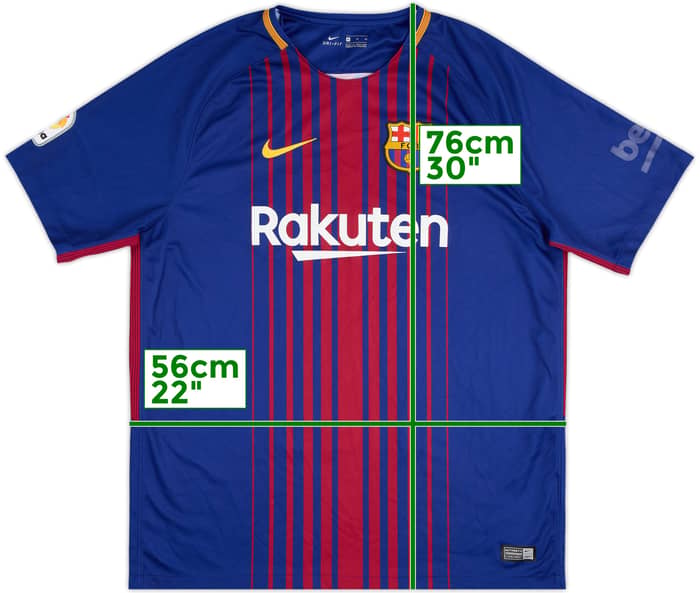 2017-18 Barcelona Home Shirt - 5/10 - (XL)