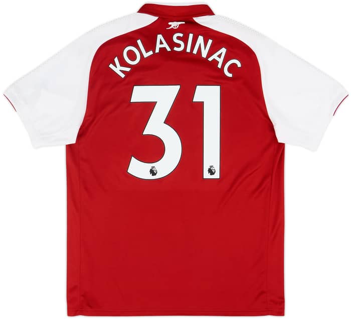 2017-18 Arsenal Home Shirt Kolasinac #31 - 9/10 - (L)