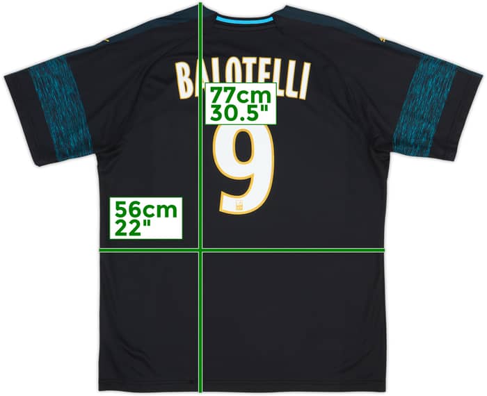 2018-19 Olympique Marseille Camiseta Visitante Balotelli #9 - 8/10 - (XL)