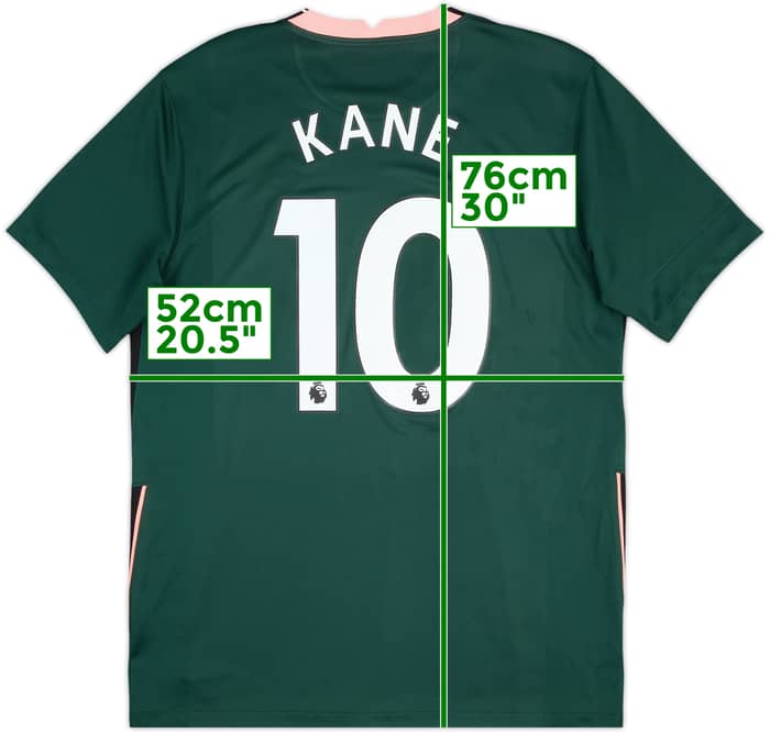 2020-21 Tottenham Away Shirt Kane #10 - 8/10 - (L)