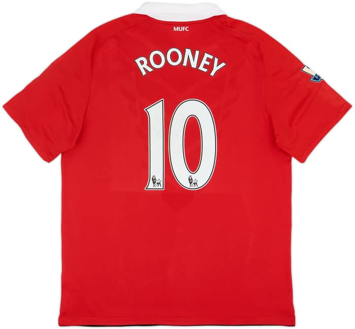 2010-11 Manchester United Home Shirt Rooney #10 - 6/10 - (XL)