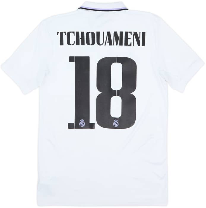 2022-23 Real Madrid Home Shirt Tchouameni #18 - 8/10 - (S)