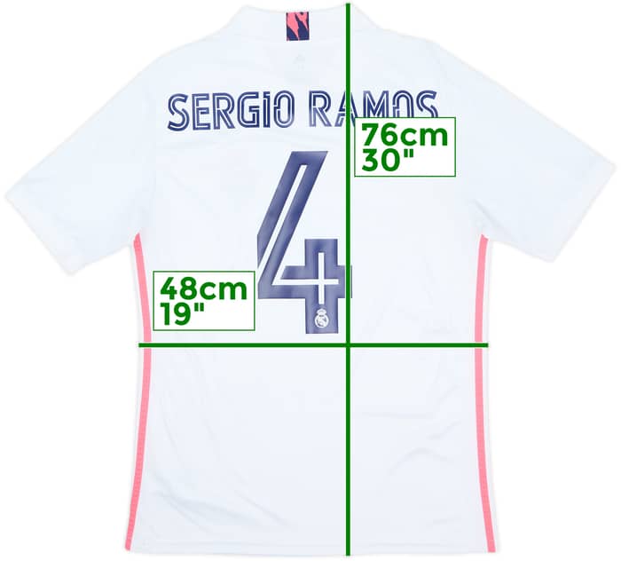 2020-21 Real Madrid Home Shirt Sergio Ramos #4 - 10/10 - (M)