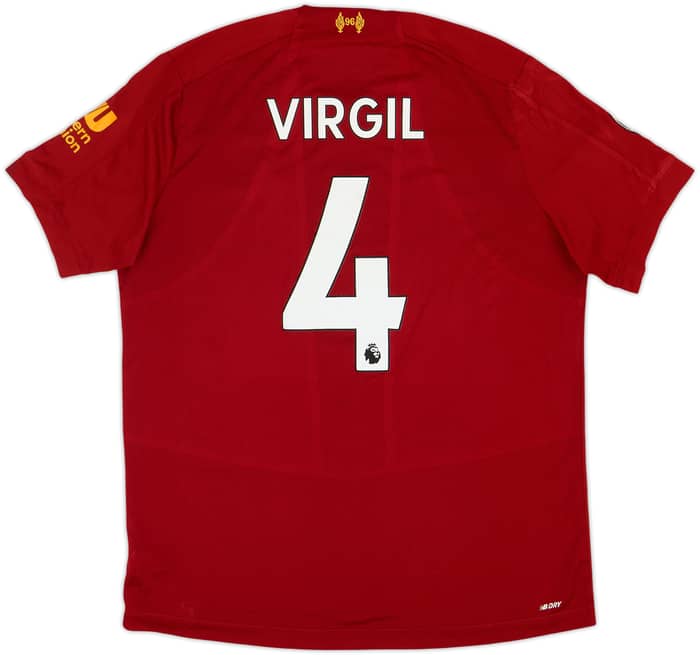 2019-20 Liverpool Home Shirt Virgil #4 - 5/10 - (L)