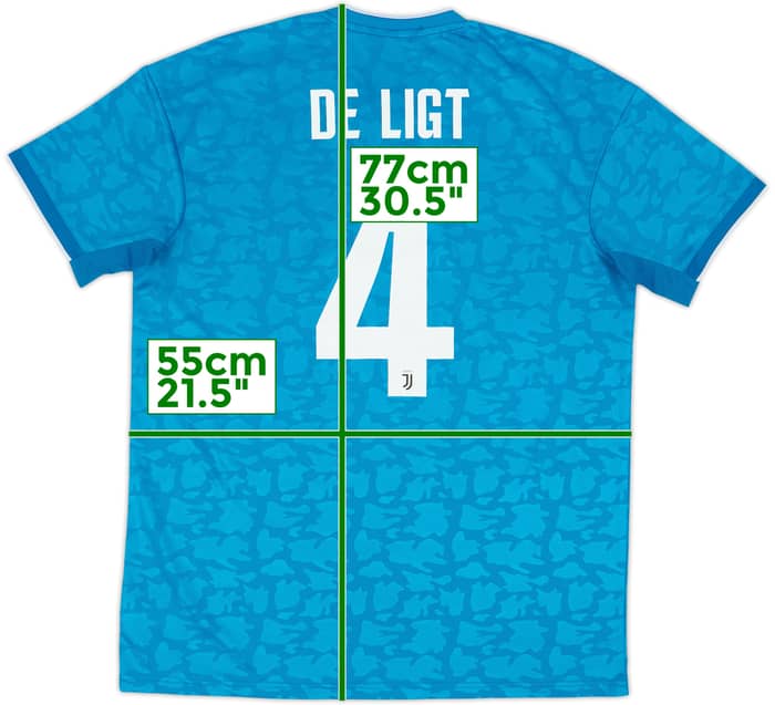 2019-20 Juventus Third Shirt De Ligt #4 - 7/10 - (L)