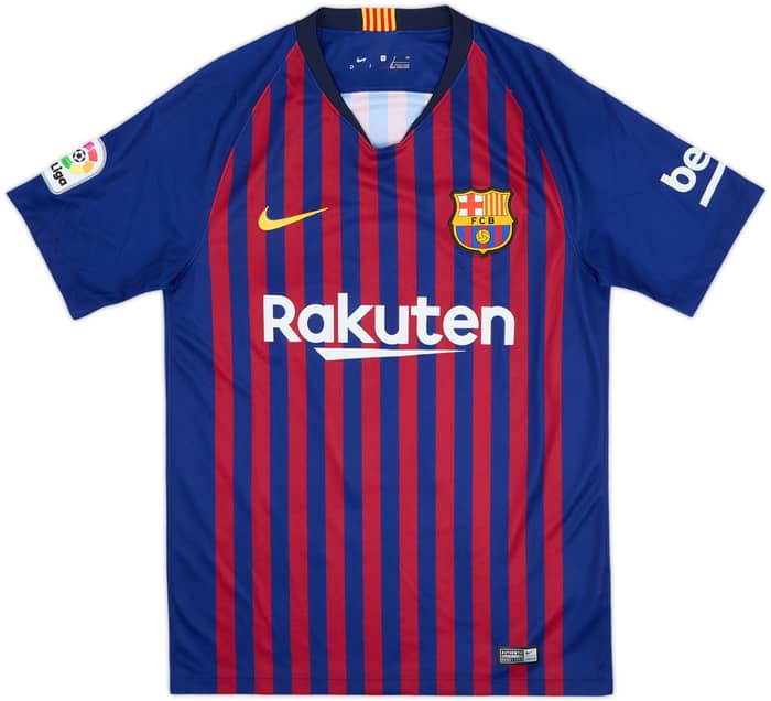 2018-19 Barcelona Home Shirt Suarez #9 - 8/10 - (S)