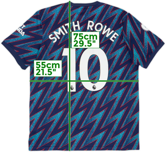 2021-22 Arsenal Third Shirt Smith Rowe #10 - 6/10 - (L)