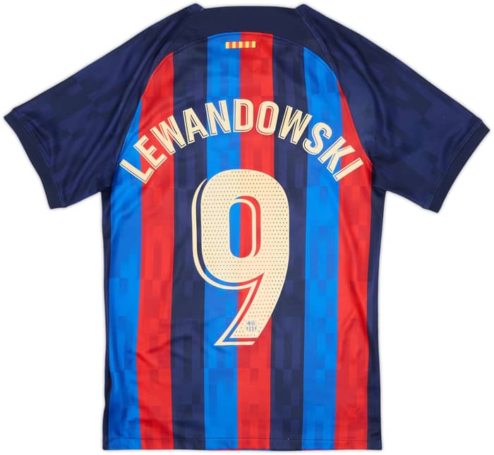 2022-23 Barcelona Maillot domicile Lewandowski #9 - 8/10 - (XS)
