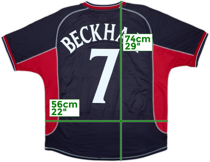 2000-01 Manchester United Third Shirt Beckham #7 - 8/10 - (L)