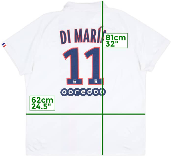 2019-20 Paris Saint-Germain Third Shirt Di Maria #11 - 8/10 - (XXL)