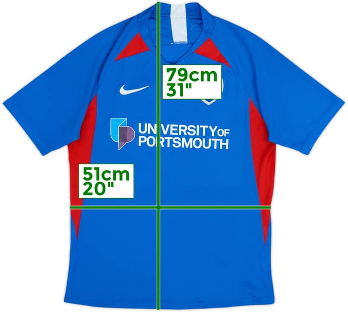 2019-20 Portsmouth Home Shirt - 6/10 - (L)