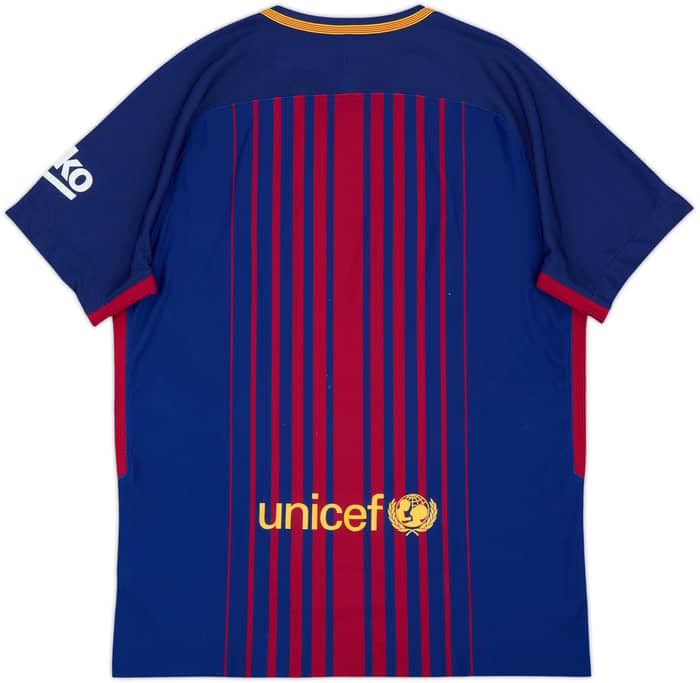 2017-18 Barcelona Authentic Home Shirt - 5/10 - (L)