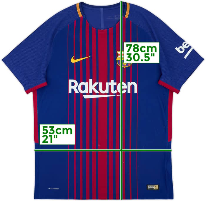 2017-18 Barcelona Authentic Home Shirt - 5/10 - (L)