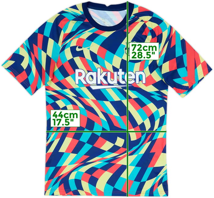 2021-22 Barcelona Nike Training Shirt - 8/10 - (S)
