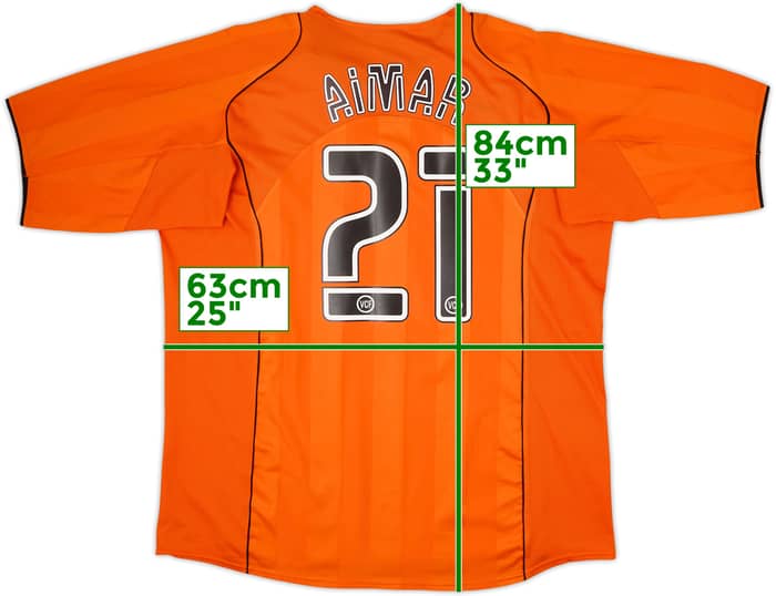2004-05 Valencia Away Shirt Aimar #21 - 8/10 - (XXL)