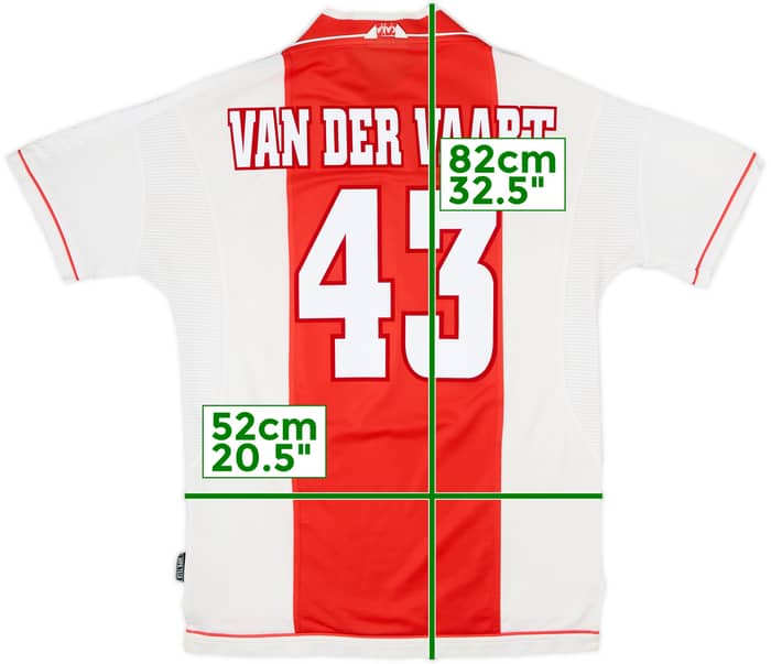 1999-00 Ajax Home Shirt Van Der Vaart #43 - 8/10 - (L)