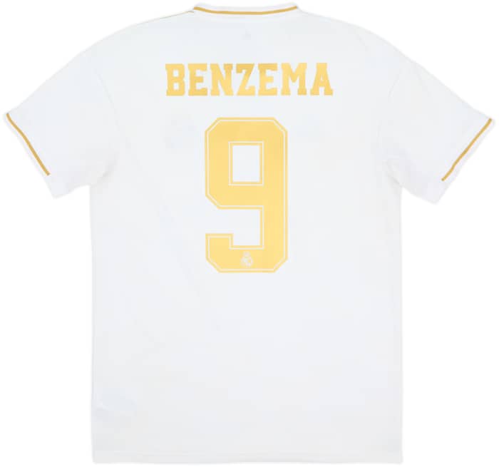 2019-20 Real Madrid Home Shirt Benzema #9 - 5/10 - (M)