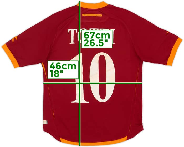 Camiseta de local de la Roma 2006-07 Totti #10 - 6/10 - (S)