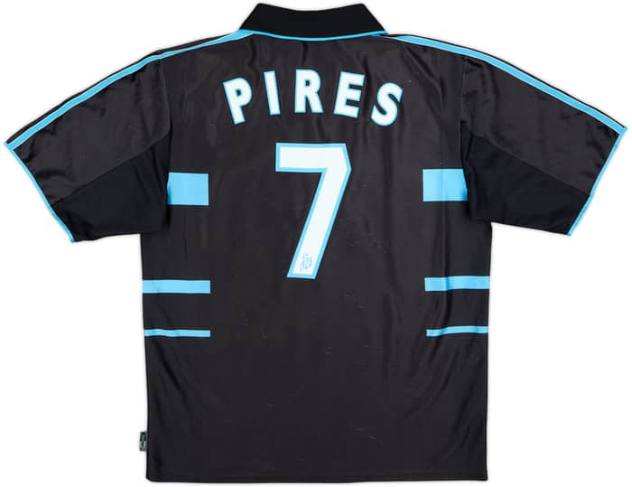1999-00 Olympique Marseille Third Shirt Pires #7 - 8/10 - (M)