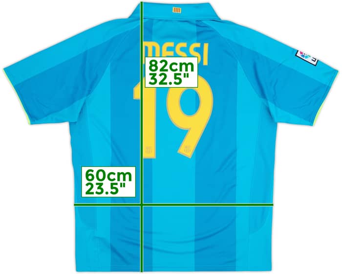 2007-09 Barcelona Away Shirt Messi #19 (XL)