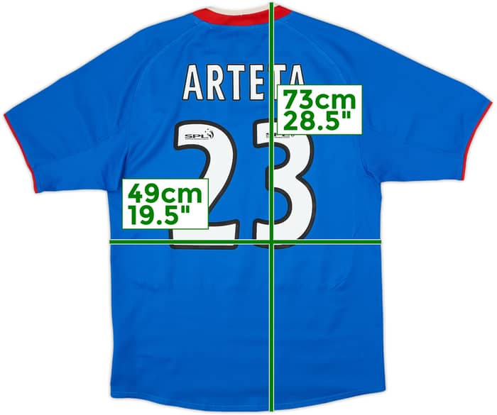 2003-05 Rangers Home Shirt Arteta #23 - 7/10 - (S)