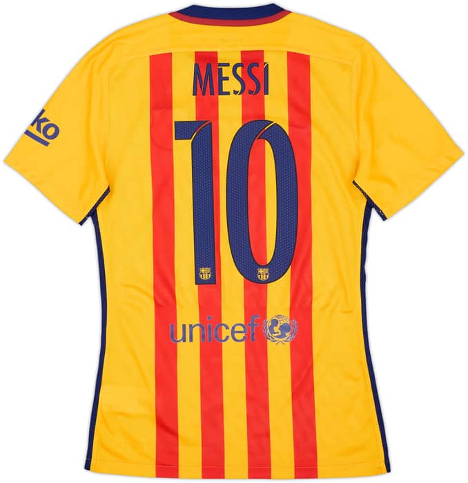2015-16 Barcelona Authentic Away Shirt Messi #10 - 10/10 - (S)