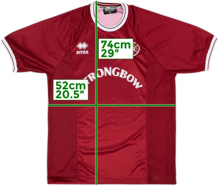 2000-01 Hearts Home Shirt - 9/10 - (L)